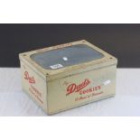 Large vintage Dad's Cookies tin with part glazed lid