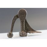 Victorian 'The Original Safety Bar' cast iron cork screw