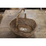 Vintage wicker basket.