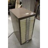 Bisley Metal Twenty Drawer Filing Cabinet