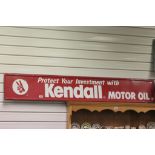 Large Aluminium Advertising sign for Kendall Motor Oil