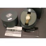 Boxed Ladies Citizen Eco Drive wristwatch