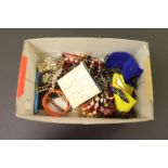 Box of mixed costume jewellery