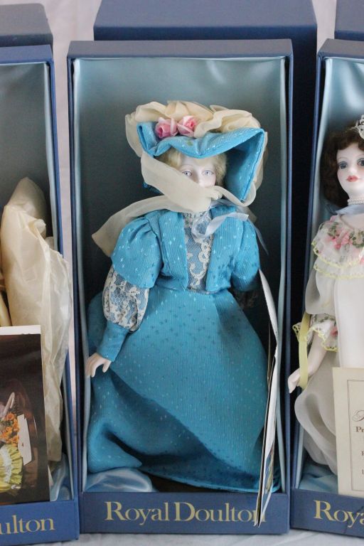 Four Boxed Limited Edition Royal Doulton Nisbet Heirloom Dolls ' Presentation at Court ', ' Ascot ', - Image 4 of 5