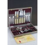 Vintage Canteen of Cutlery, 6 place setting, H. Samuel Statesman Canteen with Guarantee certificate