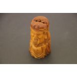 Chinese Figure of an Elder Man holding a Scroll