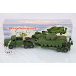 Boxed Dinky Supertoys Gift Set 698 Tank Transporter with Tank, diecast excellent, box vg with some