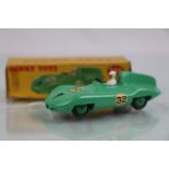 Boxed Dinky 236 Connaught Racing Car in green with race no. 32, complete with driver, vg