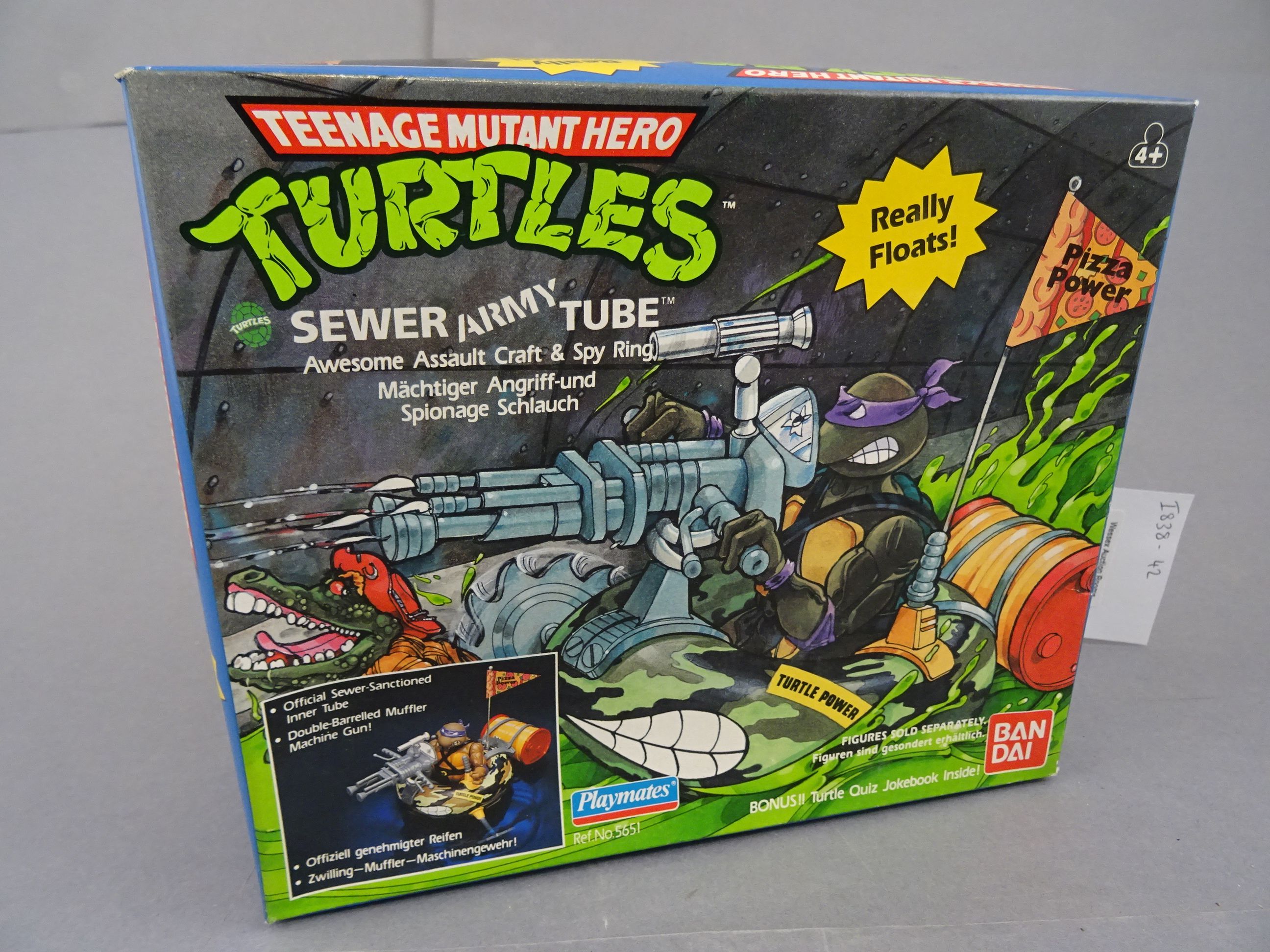 Original boxed Playmates Bandai Teenage Mutant Hero Turtles Sewer Army Tube vehicle appearing sealed