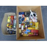 Collection of Corgi, Matchbox and other makers vehicles, to include cars, lorries, aeroplanes,