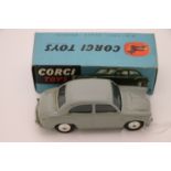 Boxed Corgi 202 Morris Cowley Saloon in grey. Very good condition with very good box