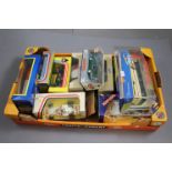 Twelve Boxed Corgi Diecast Vehicles including Racing Cars, Fire Engine, Police Cars, Coaches, etc