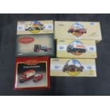 Six boxed Corgi diecast models to include Vintage Glory of Steam Sentinel, Commercials from Corgi