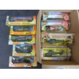 Collection of nine boxed Matchbox Battlekings vehicles to include K-102 M48-A2, K-103 Chieftan, K-