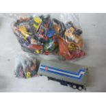 Collection of play worn vintage diecast models mainly Matchbox, plus Micro Machines and part