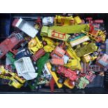 Collection of vintage play worn diecast model vehicles to include Dinky & Matchbox