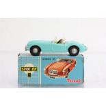 Boxed Triang Spot On 104 MG 'A' in turquoise with white interior, diecast excellent, boxgs with