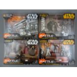 Star Wars - Four boxed Hasbro Star Wars Battle Packs to include The Hunt for Grievous, Jedi v