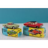 Two boxed Corgi diecast vehicles to include 222 Renault "Floride" in metallic green with red