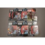 Star Wars - Six carded Disney Hasbro Star Wars figures including Rouge One and The Force Awakens,