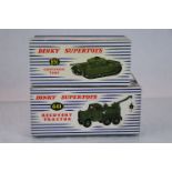 Two Dinky Supertoys military vehicles to include 661 Recovery Tractor and 651 Centurion Tank both in