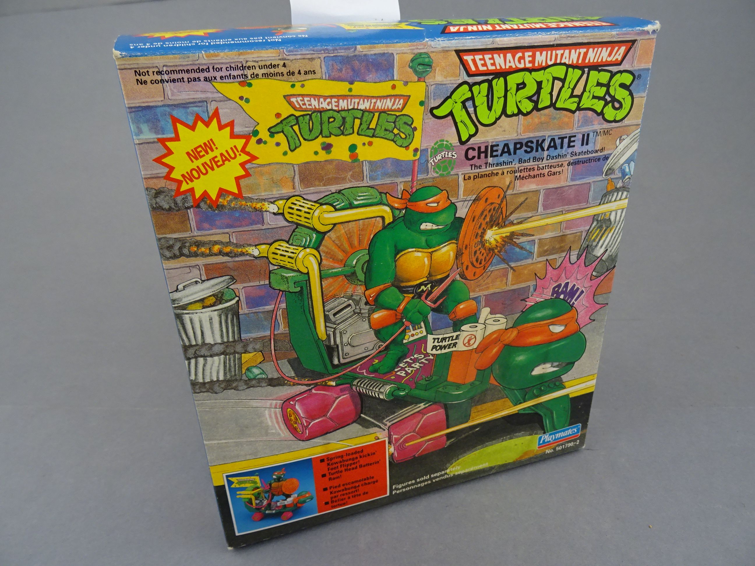 Original boxed Playmates Teenage Mutant Ninja Turtles Cheapskate II vehicle, opened but unplayed