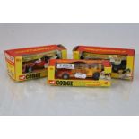 Three boxed Corgi Whizzwheels vehicles to include 165 Adams 4 Engined Dragster, 151 Yardley