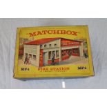 Boxed Matchbox MF1 Fire Station (fair-gd)