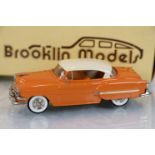 Boxed Brooklyn Models 1:43 BRK 20 1955 Chevrolet Nomad in pink with white roof, diecast excellent,