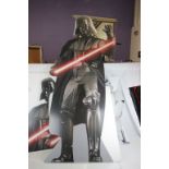 Star Wars Cut out figures, boxed, to include, 3 Darth Vader and 1 Storm Trooper, 4 items.