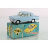 Boxed Triang Spot On 259 Ford Consul Classic with sliding roof in powder blue, cream interior,