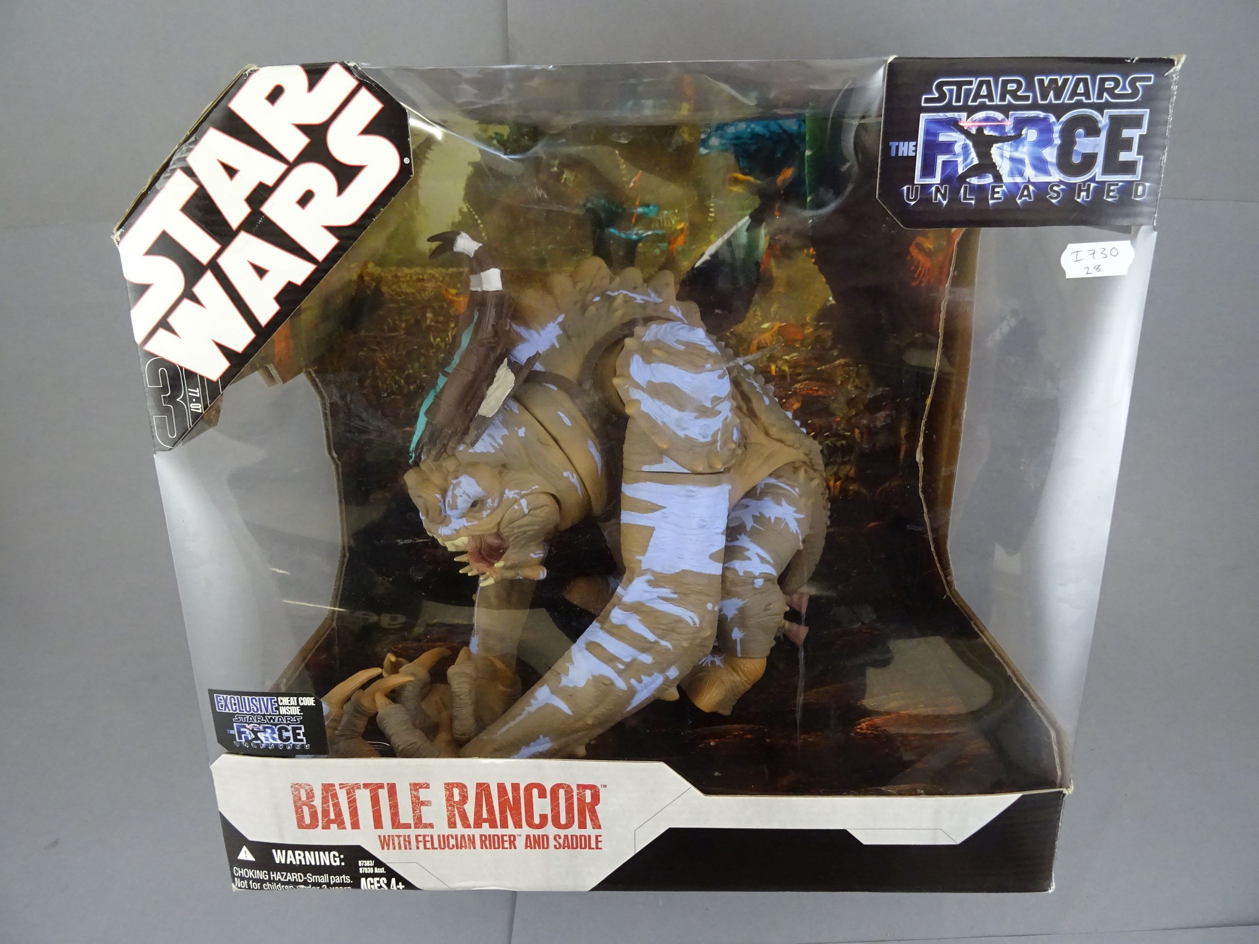 Star Wars - Boxed Hasbro Star Wars Battle Rancor with Felucian Rider and Saddle, figure loose in