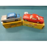 Two boxed Dinky vehicles to include 175 Hillman Minx Saloon in two tone blue & grey, blue hubs,