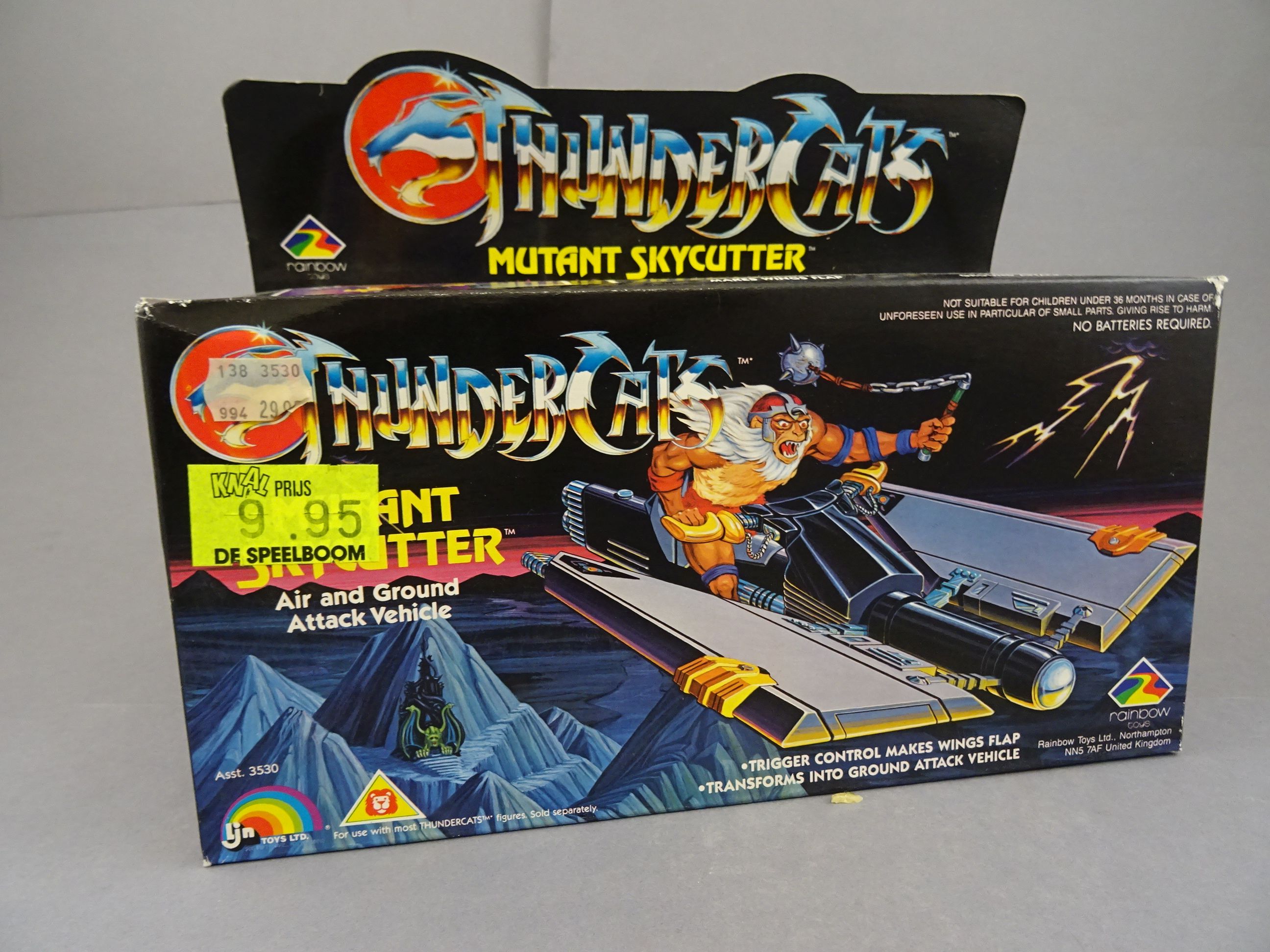 Original boxed LJN Thundercats Mutant Skycutter Air and Ground Attack Vehicle, box appears to be