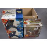 Five boxed diecast model planes to include Corgi The Aviation Archive x 2, Corgi Warbirds, Gemini