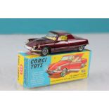 Boxed Corgi 259 Le Dandy Coupe Henri Chapron Body on Citroen DS Chassis in dark metallic red with