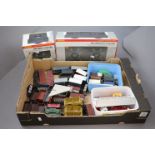 Quantity of 00 gauge model railway accessories to include over 30 items of rolling stock, 2 x
