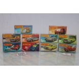 Ten boxed Matchbox Superfast 75 Series diecast vehicles to include 11 Car Transporter, 74 Cougar