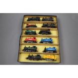 Collection of 12 OO gauge engines to include Hornby Robbie Burns 313, Hornby QEII, Hornby Northern
