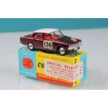 Boxed Corgi 252 Rover 2000 Special Release 322 1965 Monte Carlo Winner in Class 6 with authentic