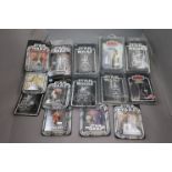 Star Wars - 14 Carded Star Wars figures to include Trilogy Collection x 4, Convention figures,