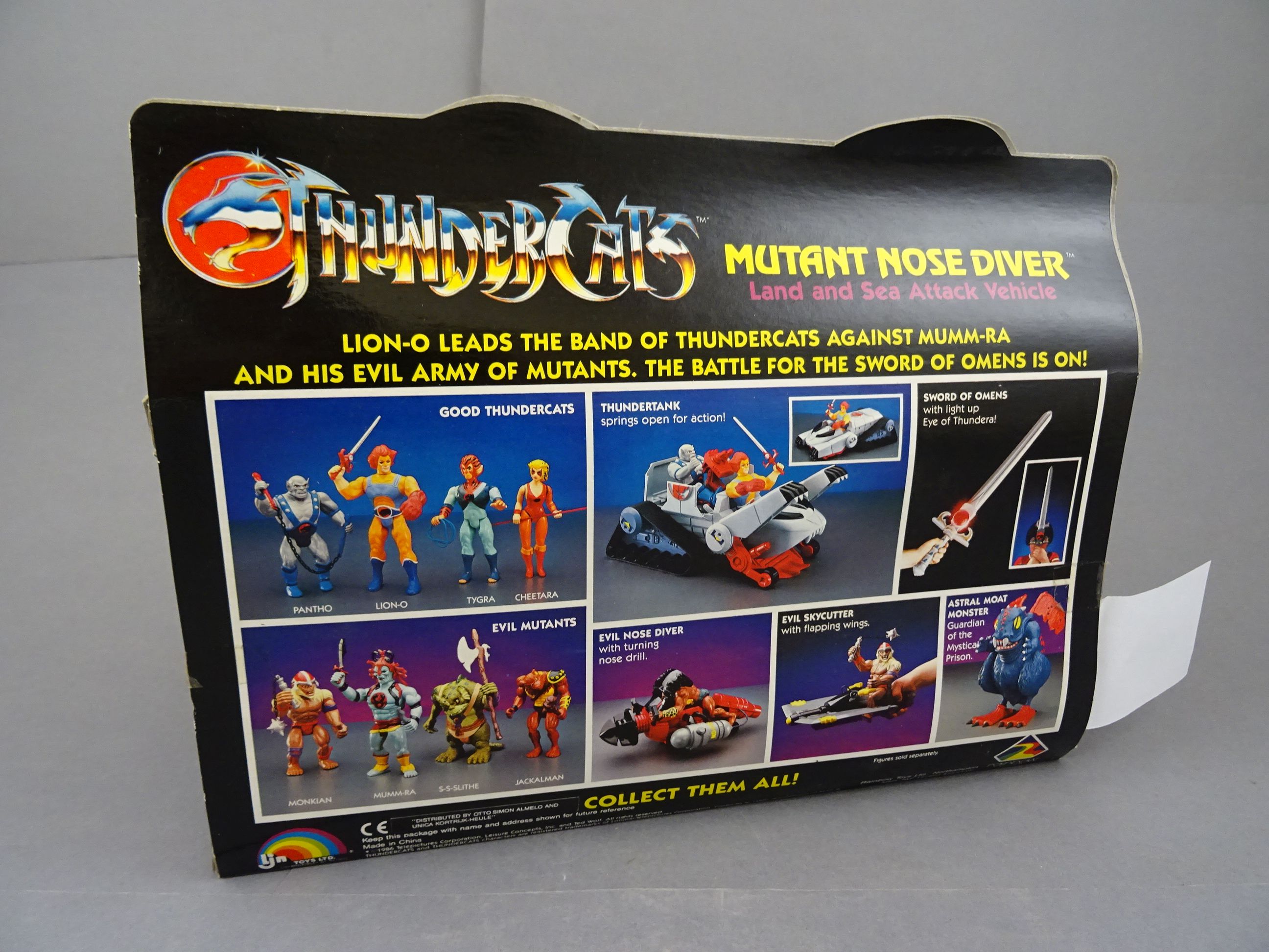 Original boxed LJN Thundercats Mutant Nose Diver Land and Sea Attack Vehicle, box appears to be - Image 3 of 3