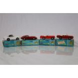 Four boxed Triang Spot On diecast vehicles to include 191/1 Sunbeam Alpine, 191 Sunbeam