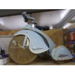 AFC Airflow Collectables metal pedal trike, 1960's/70's showing rusting
