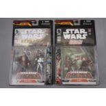 Star Wars - Five carded and unopened Hasbro Star Wars Comic Packs, excellent