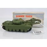 Boxed Dinky Supertoys 651 Centurion Tank, diecast is vg, box tatty