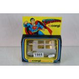 Boxed Corgi 435 Superman Van with no decals, diecast and box both excellent