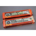 Two boxed Hornby OO gauge locomotives to include R053 LNER Class B17 Manchester United and R378 LNER