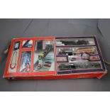 Boxed Lima OO Gauge Electric ' Car-Unloading System ' Train Set, tatty box