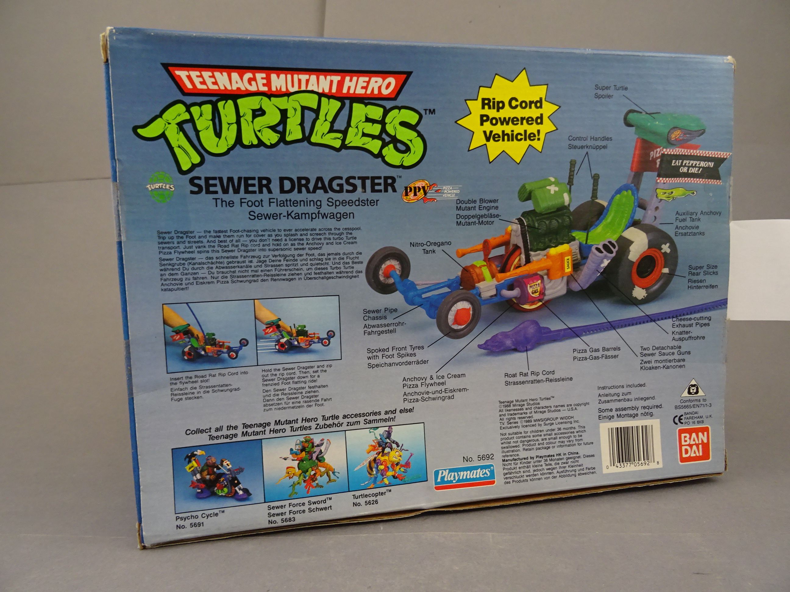 Original boxed Playmates Bandai Teenage Mutant Hero Turtles Sewer Dragster vehicle, appears to be - Image 3 of 3